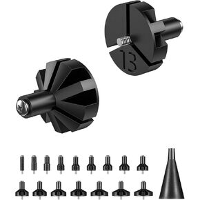 EZshoot Boresighter’s Adapters & Screws for 0.17 to 12GA Caliber Green/Red Bore Sighter (16pcs)