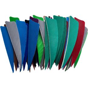 50PCS Archery Fletching RW 3" Shield Arrow Feathers with Natural Turkey Feathers Right Wing