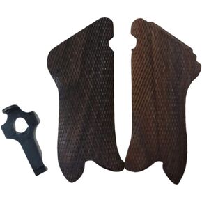 WW2 German Luger P08 Wooden Hand Grips w/Stripping Tool Repro
