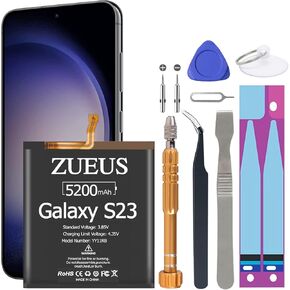 Galaxy S22 Ultra Battery ZURUN 6800mAh Li-Polymer Battery EB-BS908ABY Replacement for Galaxy S22 Ultra 5G SM-S908U with Screwdriver Tool Kit | S22 Ultra Battery Replacement Kit