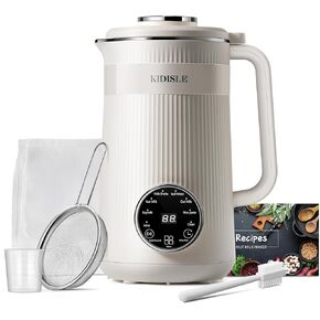 32oz Automatic Soy Machine for Homemade Almond, Oat, Coconut, Soy, Plant Based Milks and Non Dairy Beverages with Delay Start/Keep Warm/Self-Cleaning/Boil Water