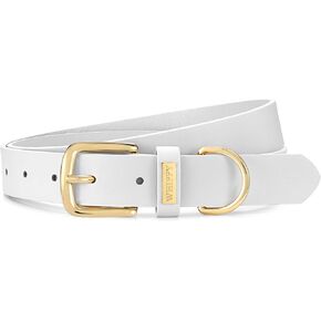 WHIPPY Women Leather Belt Fashion Ladies Waist Belt with Gold Buckle Casual Leather Belt for Jeans Pants Dresses