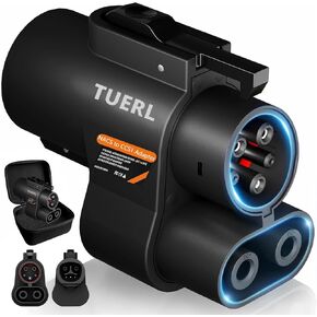 TUERL- Tesla NACS to CCS1 Supercharger Adapter, 500 Amps / 1000V - Fast Tesla Charging Adapter with IP54,EV Charging Adapter for V3/V4 Supercharger with Storage Bag. Fits Ford,Rivian.