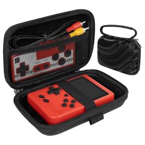 TOCCOOL Handheld Game Console Portable Case, Protective Travel Retro Mini Game Console Box for Charging Cable, Earphones, Batteries, and Accessories (Black)