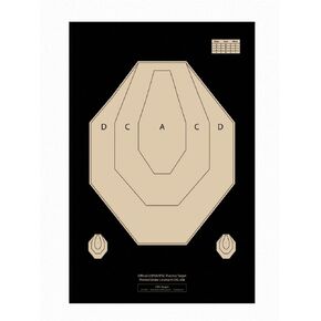Official USPSA/IPSC Practice Paper Shooting Targets, Competition Torso Target, Paper Silhouette Shooting Target, Shooting Range, Rifles, Handguns, & Shotguns