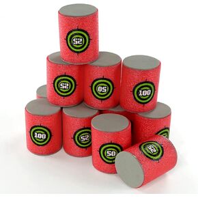 TORMEN Soft Foam Target Cans Target Soft Bullet Targets Dart Foam Toy Gun Shoot Kid Toy Game Gift 24Pcs