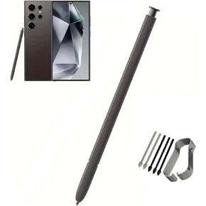 Touch Screen Styluses Pen Replacement for Samsung Galaxy S24 Ultra, with Bluetooth for Samsung Galaxy S24 Ultra S24U Touch Screen Stylus S Pen(Titanium Black)