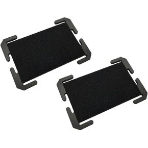 MiOYOOW Molle Patches Panel, 2Pcs Backpack Patch Board Llightweight Patch Display Board for Tactical Chest Hiking Backpack Pouch