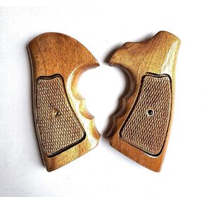 BMPL Hardwood Grips Compatible with Taurus Medium/Large Frame.357 M44, 65, 66, 80, 82, 83, 96, 431, 441, 607, 608, 669 Revolver Handmade