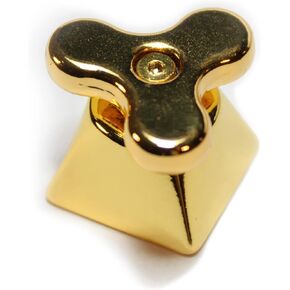 Custom Keycap Full Metal Fidget Spinner for MX Mechanical Gaming Keyboard OEM Profile Esc | Kariokey Artisan Key Caps (Silver)