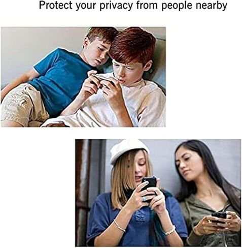 2Pack Privacy Screen Protector for iPhone 13 Pro Max [6.7 inch] + 2 Pack Camera Lens Protector, Anti Spy Private Tempered Glass Film, [9H Hardness] - HD [Black][4 Pack] in Saudi Arabia
