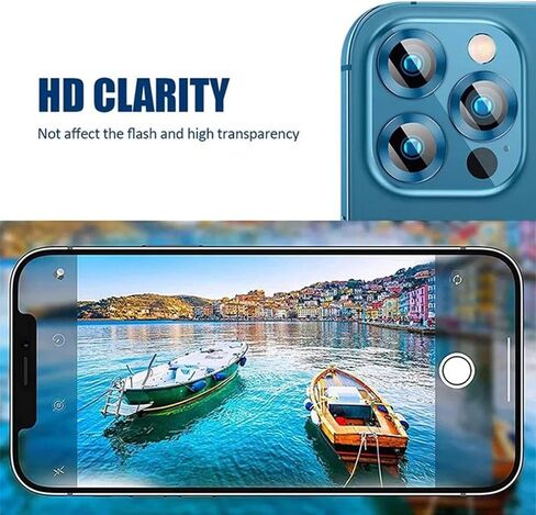 2Pack Privacy Screen Protector for iPhone 13 Pro Max [6.7 inch] + 2 Pack Camera Lens Protector, Anti Spy Private Tempered Glass Film, [9H Hardness] - HD [Black][4 Pack] in Saudi Arabia