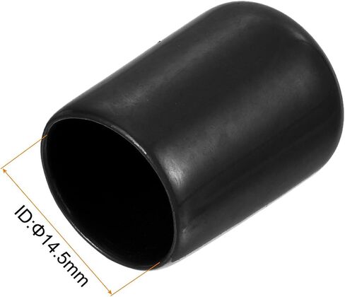 uxcell 20pcs Round Rubber End Caps 1"(25mm) White Vinyl Cover Screw Thread Protectors in Kuwait