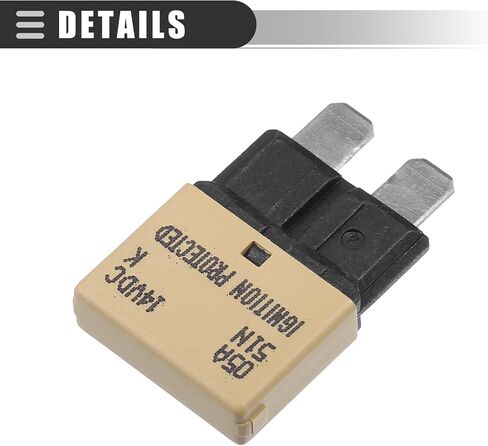 Motoforti Universal Car E37 Circuit Breakers Fuses Replacement, 5A 14V, Durable, Plastic Metal, Brown, 3 Pcs in Saudi Arabia