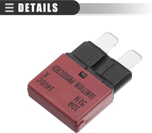 Motoforti Universal Car E37 Circuit Breakers Fuses Replacement, 10A 14V, Durable, Plastic Metal, Red in Saudi Arabia