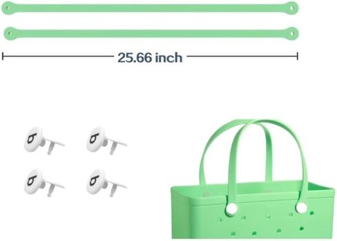 2pcs Replacement Straps for Bogg Bag with 4 Replacement Snaps with Letter b, Pink Bag Strap Repair Kit for Rubber Beach Tote(Haute Pink) in Kuwait