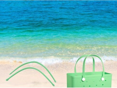 2pcs Replacement Straps for Bogg Bag with 4 Replacement Snaps with Letter b, Pink Bag Strap Repair Kit for Rubber Beach Tote(Haute Pink) in Kuwait