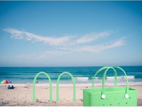 2pcs Replacement Straps for Bogg Bag with 4 Replacement Snaps with Letter b, Pink Bag Strap Repair Kit for Rubber Beach Tote(Haute Pink) in Kuwait