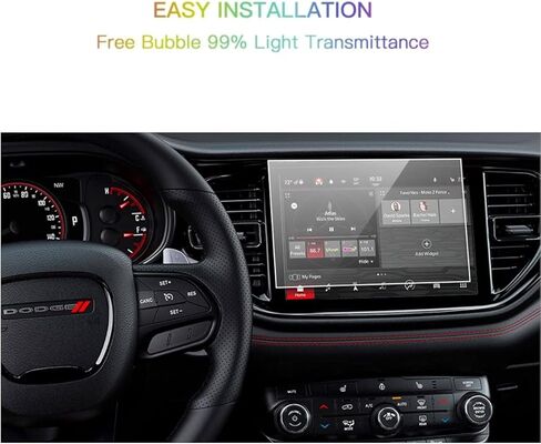 واقي شاشة متوافق مع شاشة لمس Durango Uconnect 5 10.1 2021-2023، مضاد للانفجار والخدش، شفاف عالي الدقة، ملحقات ملاحة ممتازة in Kuwait