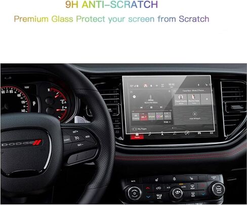 واقي شاشة متوافق مع شاشة لمس Durango Uconnect 5 10.1 2021-2023، مضاد للانفجار والخدش، شفاف عالي الدقة، ملحقات ملاحة ممتازة in Kuwait