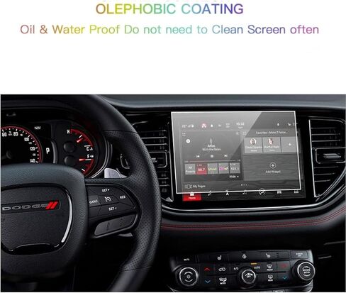 واقي شاشة متوافق مع شاشة لمس Durango Uconnect 5 10.1 2021-2023، مضاد للانفجار والخدش، شفاف عالي الدقة، ملحقات ملاحة ممتازة in Kuwait