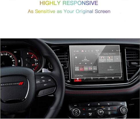 واقي شاشة متوافق مع شاشة لمس Durango Uconnect 5 10.1 2021-2023، مضاد للانفجار والخدش، شفاف عالي الدقة، ملحقات ملاحة ممتازة in Kuwait