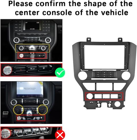 2+64G Android Car Radio Stereo for Ford Mustang 2015 2016 2017 2018 2019 2020 Wireless Carplay Android Auto, 9’’ Touch Screen Head Unit Mirror Link WiFi GPS Bluetooth FM/RDS EQ AHD Backup Camera SWC in Saudi Arabia