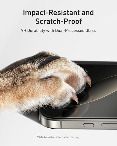Anker HD Screen and Lens Protectors for iPhone 16 Pro (2-Pack), 6.3-Inch Ultra-Thin, Durable, and Clear Tempered Glass, Fast and Easy Installation, Scratch and Impact Resistant, 12-Month Warranty in Saudi Arabia