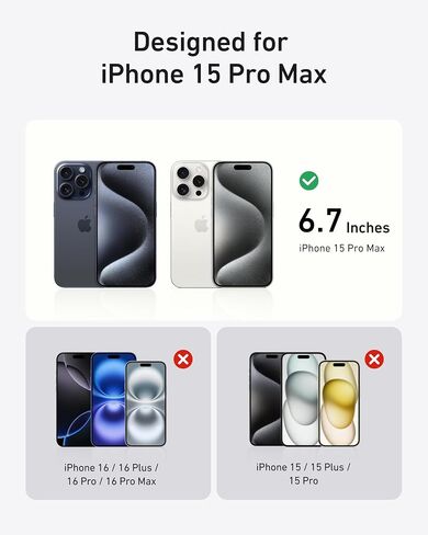 Anker HD Screen and Lens Protectors for iPhone 16 Pro (2-Pack), 6.3-Inch Ultra-Thin, Durable, and Clear Tempered Glass, Fast and Easy Installation, Scratch and Impact Resistant, 12-Month Warranty in Saudi Arabia