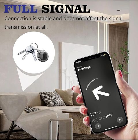 Air Tags-2 Pack, Airtag Holder with Keychain, Full Body Shockproof Case for Apple air Tracker Tags, Airtags Frosted Hard Cover for Dog Cat Collar, Luggage, Key (Black+Purple) in Kuwait