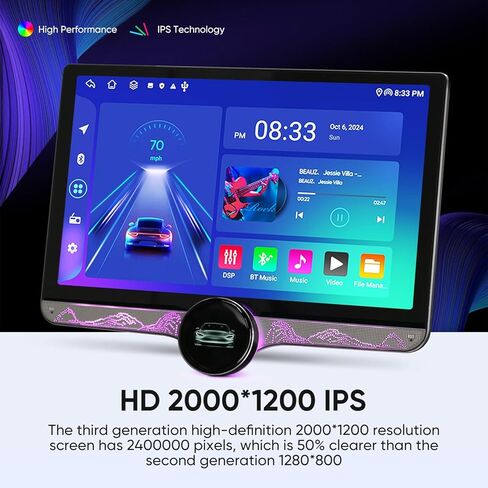 راديو سيارة Android 13.0 لسيارة Dodge Ram 1500 2500 3500 2013-2018 AC يدوي، 11.5 بوصة مقبض واحد 2K HD شاشة تعمل باللمس، 4G+64G مع CarPlay اللاسلكي، Android Auto، AM/FM Stereo، 5G WiFi، DSP، مروحة العادم، SWC in Kuwait