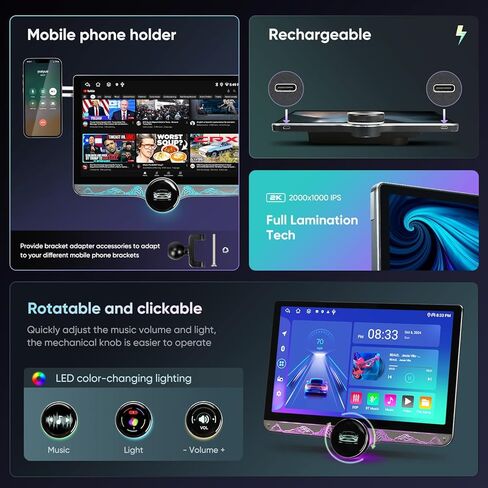 راديو سيارة Android 13.0 لسيارة Dodge Ram 1500 2500 3500 2013-2018 AC يدوي، 11.5 بوصة مقبض واحد 2K HD شاشة تعمل باللمس، 4G+64G مع CarPlay اللاسلكي، Android Auto، AM/FM Stereo، 5G WiFi، DSP، مروحة العادم، SWC in Kuwait