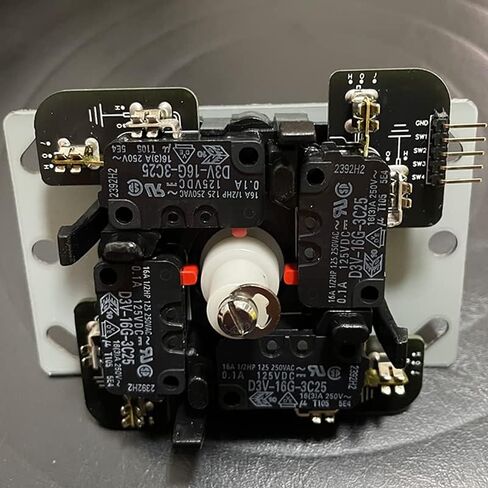 Replaced JLF PCB for Sanwa TP-MA PCB Board With 4pcs D3V .187" Microswitches Hot Swap Joystick Board for OTTO DIY V2 V5 Kit (Black with 4pcs D3V switches) in Saudi Arabia