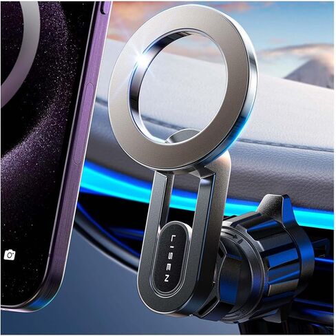 LISEN for Magsafe Car Mount Vent Magnetic Phone Holder for Car Vent, [30X Powerful Pro] for Magsafe Car Vent Phone Mount for Car Fits Samsung Google iPhone 15 Pro Max Plus Mini 14 13 12 in Saudi Arabia