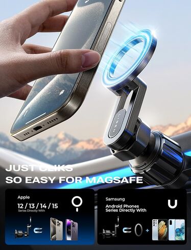 LISEN for Magsafe Car Mount Vent Magnetic Phone Holder for Car Vent, [30X Powerful Pro] for Magsafe Car Vent Phone Mount for Car Fits Samsung Google iPhone 15 Pro Max Plus Mini 14 13 12 in Saudi Arabia
