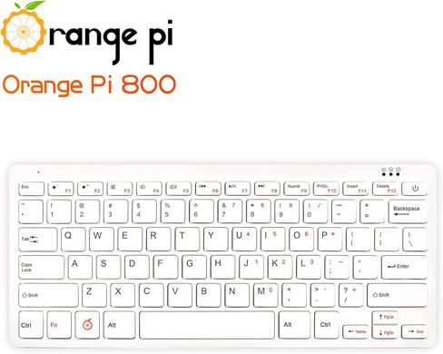 800 Six-Core 64 Bit 4GB RAM Dual Band WiFi Bluetooth 5.0 All-in-One Keyboard Computer Kit with 64GB EMMC, Run Android, Orange Pi OS, Manjaro, Ubuntu, Debian (Pi800+TypeC 5V4A Supply) in Saudi Arabia