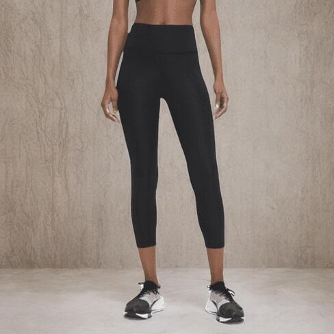 Nike Fast Women's Mid-Rise Crop Running Leggings, Black in Saudi Arabia