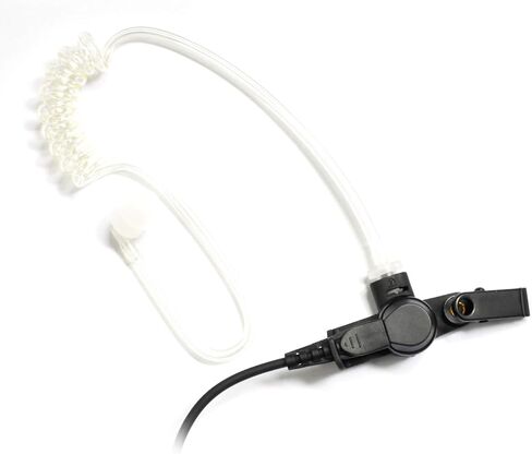 PROMAXPOWER 1-Wire FBI Style Clear Acoustic Tube Earpiece with PTT Button Mic Compatible with Motorola Two-Way Radios XPR3000, XPR3300e, XPR3500, XPR3500e, DEP550, MTP3100 in Kuwait