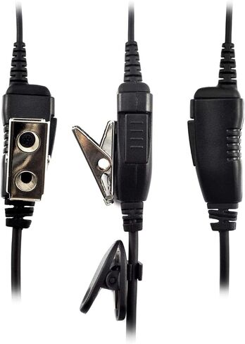 PROMAXPOWER 1-Wire FBI Style Clear Acoustic Tube Earpiece with PTT Button Mic Compatible with Motorola Two-Way Radios XPR3000, XPR3300e, XPR3500, XPR3500e, DEP550, MTP3100 in Kuwait