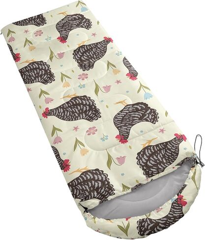 axolotl الكرتون الثعلب كيس النوم، 3 الموسم الطقس الدافئ والبارد kawaii الثعلب الزهور أكياس النوم للأطفال الأولاد المراهقين، أكياس النوم خفيفة الوزن للماء للسفر، معدات التخييم في الهواء الطلق، الأحمر in Kuwait