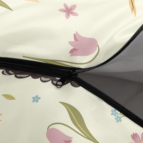 axolotl الكرتون الثعلب كيس النوم، 3 الموسم الطقس الدافئ والبارد kawaii الثعلب الزهور أكياس النوم للأطفال الأولاد المراهقين، أكياس النوم خفيفة الوزن للماء للسفر، معدات التخييم في الهواء الطلق، الأحمر in Kuwait