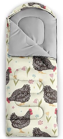 axolotl الكرتون الثعلب كيس النوم، 3 الموسم الطقس الدافئ والبارد kawaii الثعلب الزهور أكياس النوم للأطفال الأولاد المراهقين، أكياس النوم خفيفة الوزن للماء للسفر، معدات التخييم في الهواء الطلق، الأحمر in Kuwait