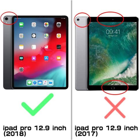SUPCASE UB Pro Series Case for iPad Pro 12.9 2018, Support Apple Pencil Charging with Built-in Screen Protector Full-Body Rugged Kickstand Protective Case for iPad Pro 12.9 2018 Release (Black) in Saudi Arabia