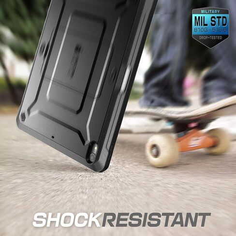 SUPCASE UB Pro Series Case for iPad Pro 12.9 2018, Support Apple Pencil Charging with Built-in Screen Protector Full-Body Rugged Kickstand Protective Case for iPad Pro 12.9 2018 Release (Black) in Saudi Arabia