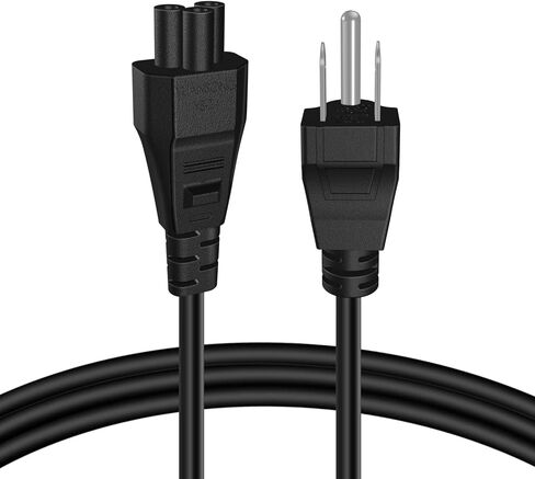 TNP Universal Power Cord (3 Feet) - IEC320 C5 to NEMA 5-15P 3-Prong Mickey Mouse Power Extension Cable Wire Connector Socket Plug Jack for Laptop Notebook AC Power Supply Adapter Charger Wall Outlet in Saudi Arabia