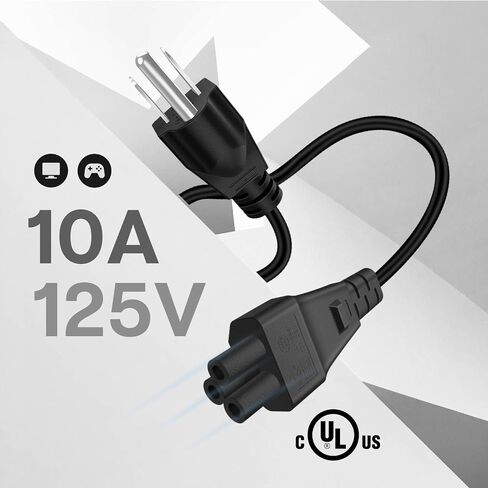 سلك الطاقة العالمي TNP (3 أقدام) - IEC320 C5 إلى NEMA 5-15P 3-Prong Mickey Mouse كابل تمديد الطاقة سلك موصل مقبس التوصيل لأجهزة الكمبيوتر المحمول الكمبيوتر المحمول AC محول التيار الكهربائي شاحن منفذ الحائط in Saudi Arabia
