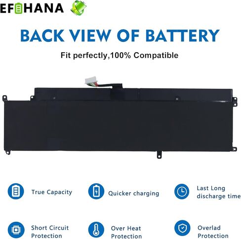 XCNR3 بطارية بديلة للكمبيوتر المحمول Dell Latitude 13 E7370 13 7370 Series WY7CG 7.6V 34Wh 4500mAh in Kuwait