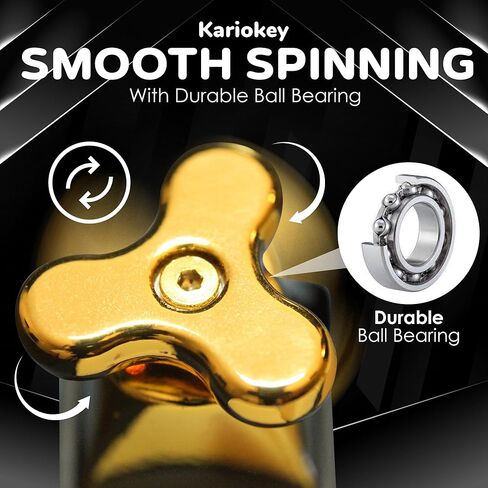 Custom Keycap Full Metal Fidget Spinner for MX Mechanical Gaming Keyboard OEM Profile Esc | Kariokey Artisan Key Caps (Silver) in Saudi Arabia