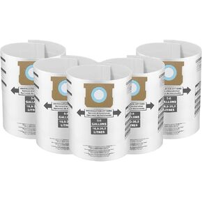8 Pack Replacement Filter Bags for Shop Vac 5-8 Gallon Vacuum, Type E - 9066100 90661 906-61