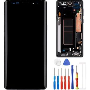 TFT Digital Display Compatible with Samsung Galaxy Note 9 SM-N960F SM-N9600 6.4" LCD Display Touch Screen Assembly with Tools Fingerprint not Supported（with Frame）